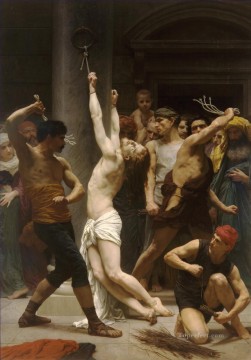 ウィリアム・アドルフ・ブーグロー Painting - キリストの鞭打ち ウィリアム・アドルフ・ブーグロー